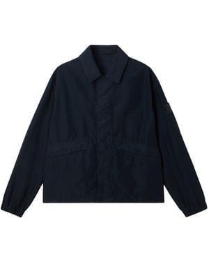 Stone Island Coach Jacket With Anti-Drop Finish - Blue
