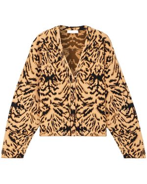 Ulla Johnson Jacquard Knit Cardigan - Natural
