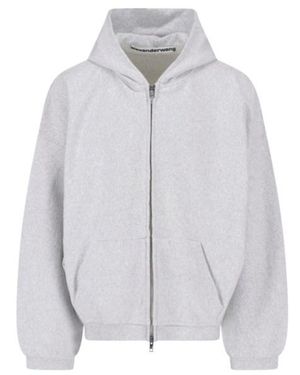 Alexander Wang Zip-Up Hoodie - Gray