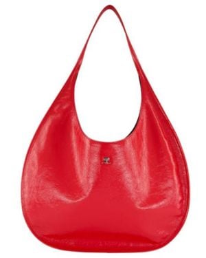 Courreges Courrges Holy Naplack Top Handle Tote Bag - Red
