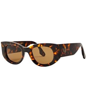Victoria Beckham Oval-Frame Sunglasses - White