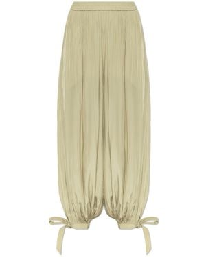 Chloé Elastic Waist Casual Pants - Green