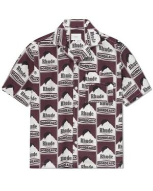 Rhude Moonlight Bordeaux Shirt - Grey