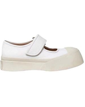 Marni Pablo Touch Strap Low Top Trainers - White