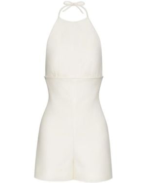 Valentino Halter-Neck Playsuit - White