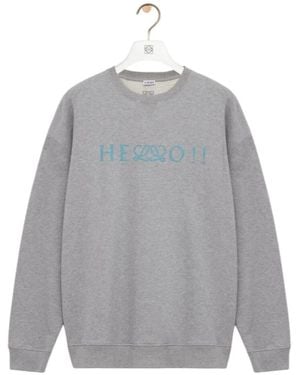 Loewe Sweatshirt En Coton - Grey