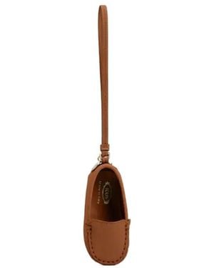 Tod's Metal Dots Gommino Charm - White