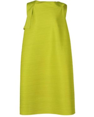Pleats Please Issey Miyake Pleats Please Issey Miyake Bouncy Basket Midi Dress - Green