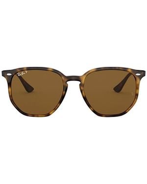 Ray-Ban Rb4306 Hexagonal Frame Polarised Sunglasses - Multicolour