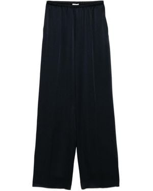 パンツ FORTE FORTE Women Straight Pants 13559MYPANTS8001 BLACK Forte Forte Black Straight-Leg Pants in Black | THE LIST