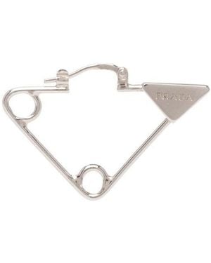 Prada Symbole Single Earring - White