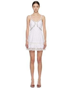 Marissa Chiara Diamond Strap Dress - White