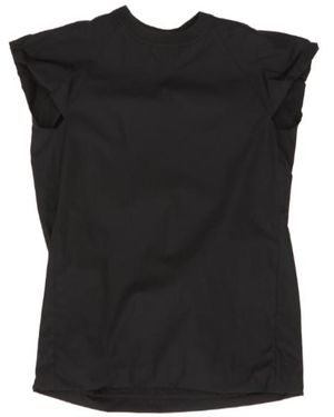 Sacai Crewneck Short-Sleeved Poplin Dress - Black