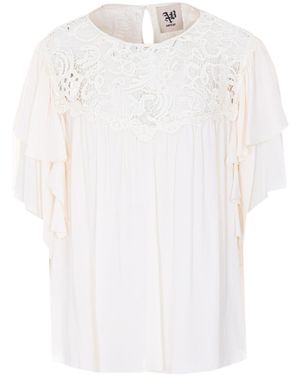 Aniye By Jela Ruffled Blouse - White