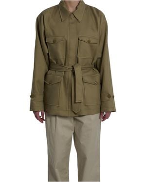 Frankie Shop Kelia Belted Utility Jacket - Green