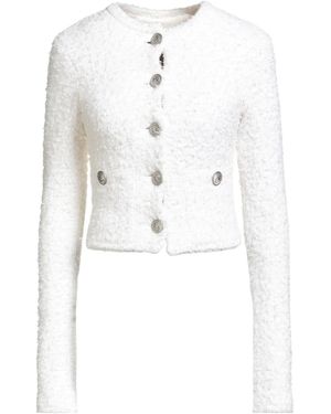 Balenciaga Cropped Tweed Jacket - White