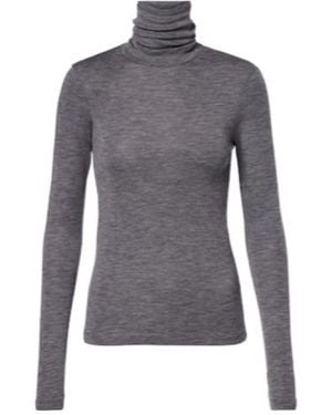 Rohe Wool Jersey Turtleneck Top - Gray