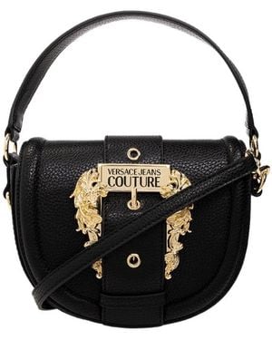 Versace Jeans Couture Buckle Shoulder Bag - Black