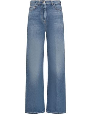Seventy High-Waist Straight-Leg Jeans - Blue