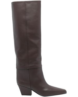 Paris Texas Pointed-Toe Boots - Brown