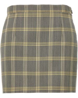 Marni Prince Of Wales Mini Skirt - Green