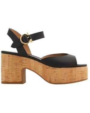 Ferragamo Platform Sandal - Multicolour