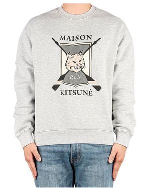 Maison Kitsuné Long Sleeve Sweatshirt - Gray