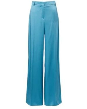 Stella McCartney Satin Wide-Leg Pants - Blue