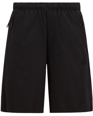 Moncler Logo Patch Shorts - Black