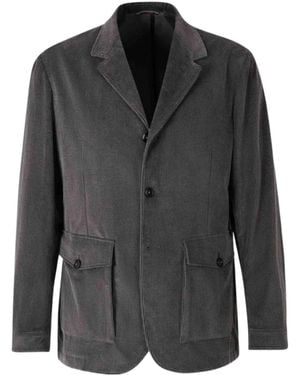 Canali Corduroy Blazer Jacket - Black