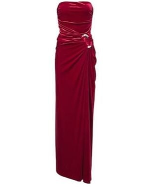 Jonathan Simkhai Gathered Velvet Bustier Gown