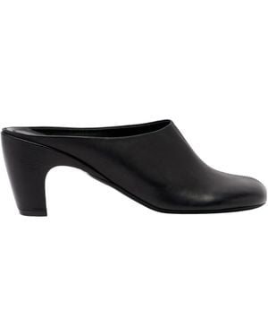 Dries Van Noten Round-Toe High-Heeled Mules - Black