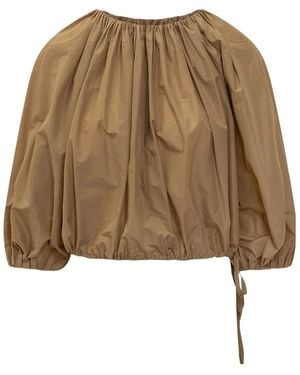 Philosophy Di Lorenzo Serafini Pleated Shirt - Natural