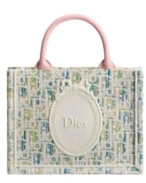 Dior Book Tote Mini Handbag - Metallic