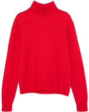 Roberto Collina Blended High-Neck Sweater - Red