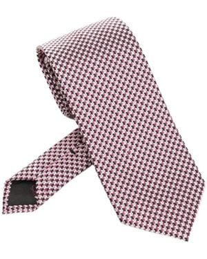 Tom Ford Micro Pattern Tie - Purple