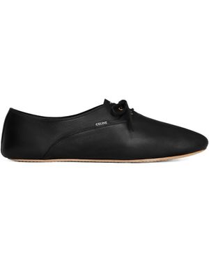 Celine Ballet Lace-Up Shoe - Black