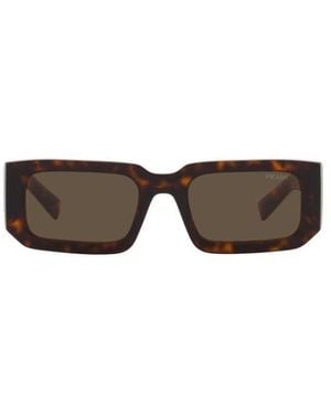 Prada Eyewear Rectangular Frame Sunglasses - Multicolour