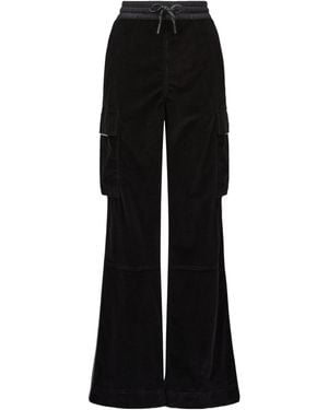 Moncler Grenoble Drawstring Cargo Trousers - Black