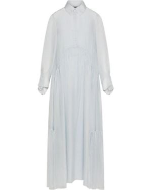 Seventy Long-Sleeve Maxi Dress - White