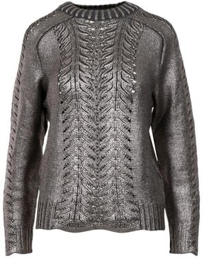 Alberta Ferretti Long-Sleeved Pullover - Grey
