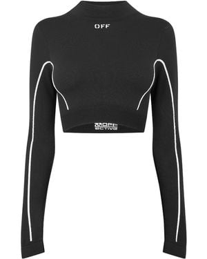 Off-White c/o Virgil Abloh Long-Sleeved T-Shirt - Black