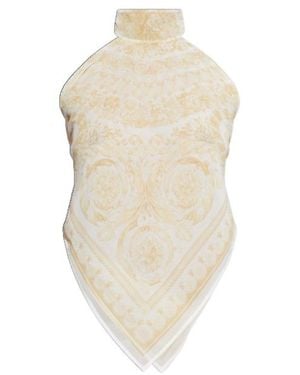 Versace Barocco Pattern Top - White