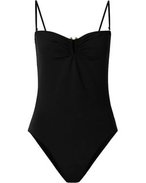 Nili Lotan Spaghetti Strap Swimsuit - Black
