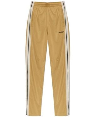 Palm Angels Side Stripe Detailed Trousers - Natural