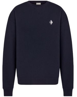 Dior Cd Diamond Oversized Sweatshirt - Blue