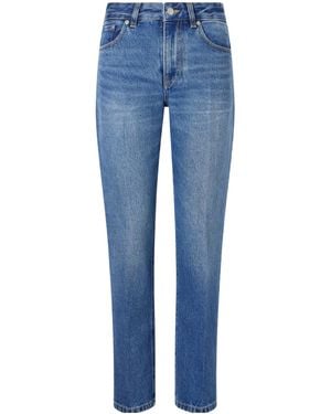 Victoria Beckham Low-Rise Jeans With Belt Loops - Blue