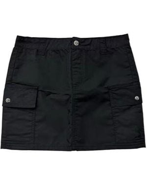 Chrome Hearts Button-Lid Pocket Skirt - Black