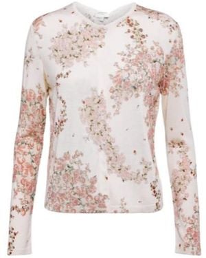 Giambattista Valli Floral Cashmere And Silk Cardigan - Pink