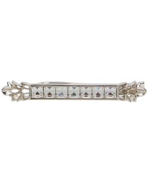 Dolce & Gabbana Embellished Pin - White
